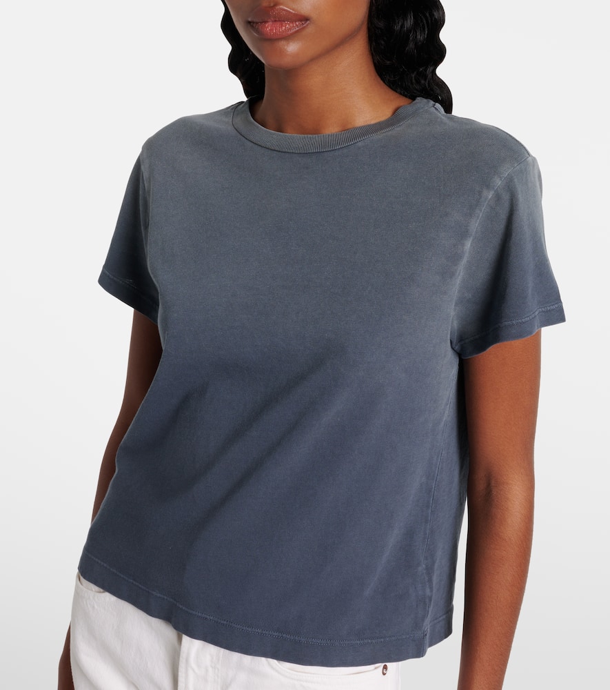 Agolde Andine Cotton Jersey T-shirt In Gray