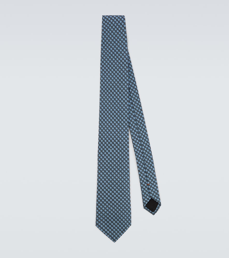 Zegna Silk jacquard tie