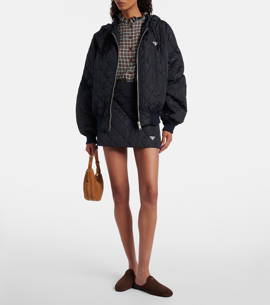Prada Re-Nylon quilted miniskirt