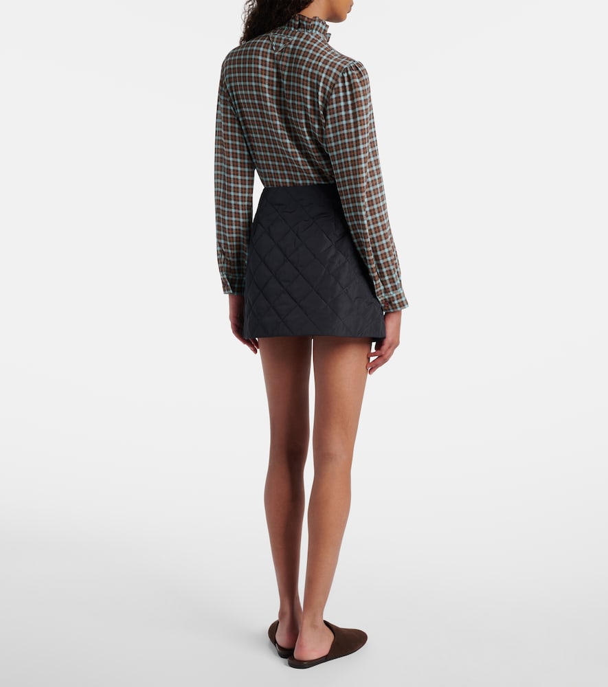 Prada Prada Re-nylon Quilted Miniskirt 