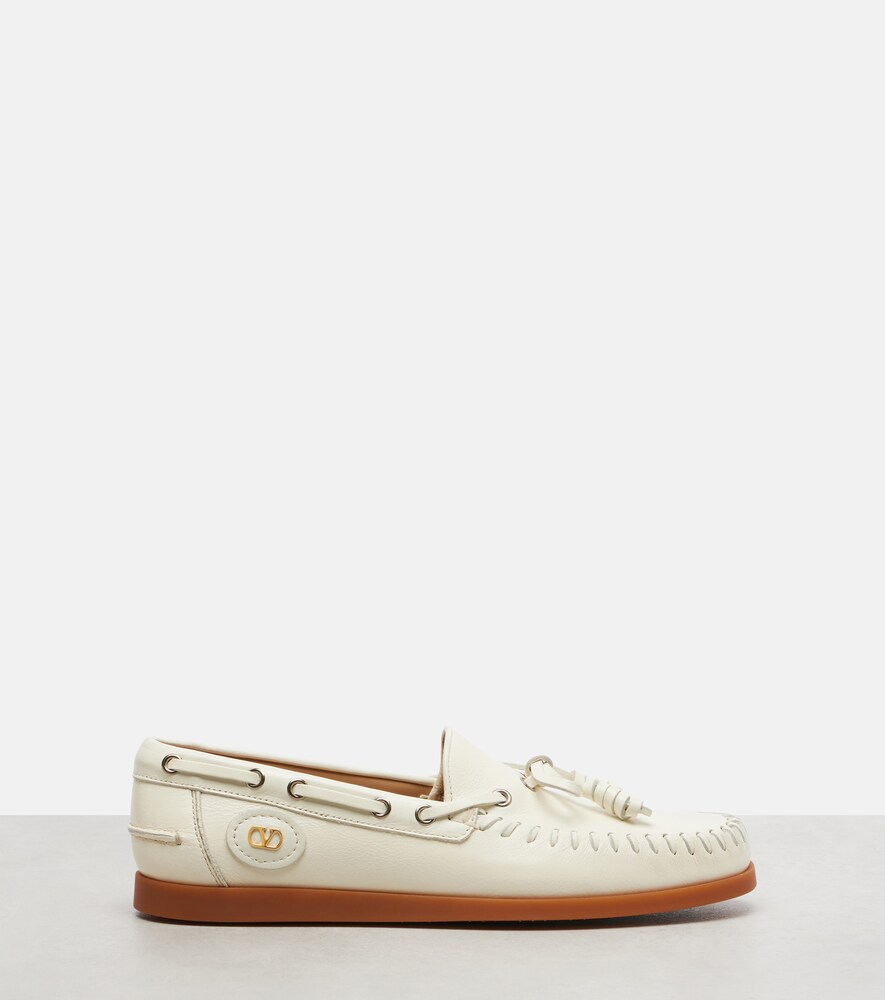  Valentino Garavani Valentino Garavani Segelschuhe Palm Avenue Vlogo Aus Leder 