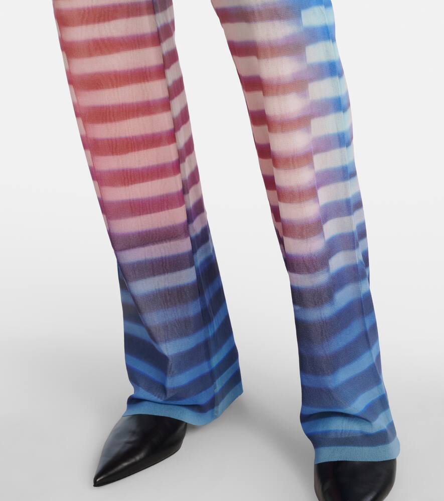 Jean Paul Gaultier Air Stripe High Waist Flared Pants