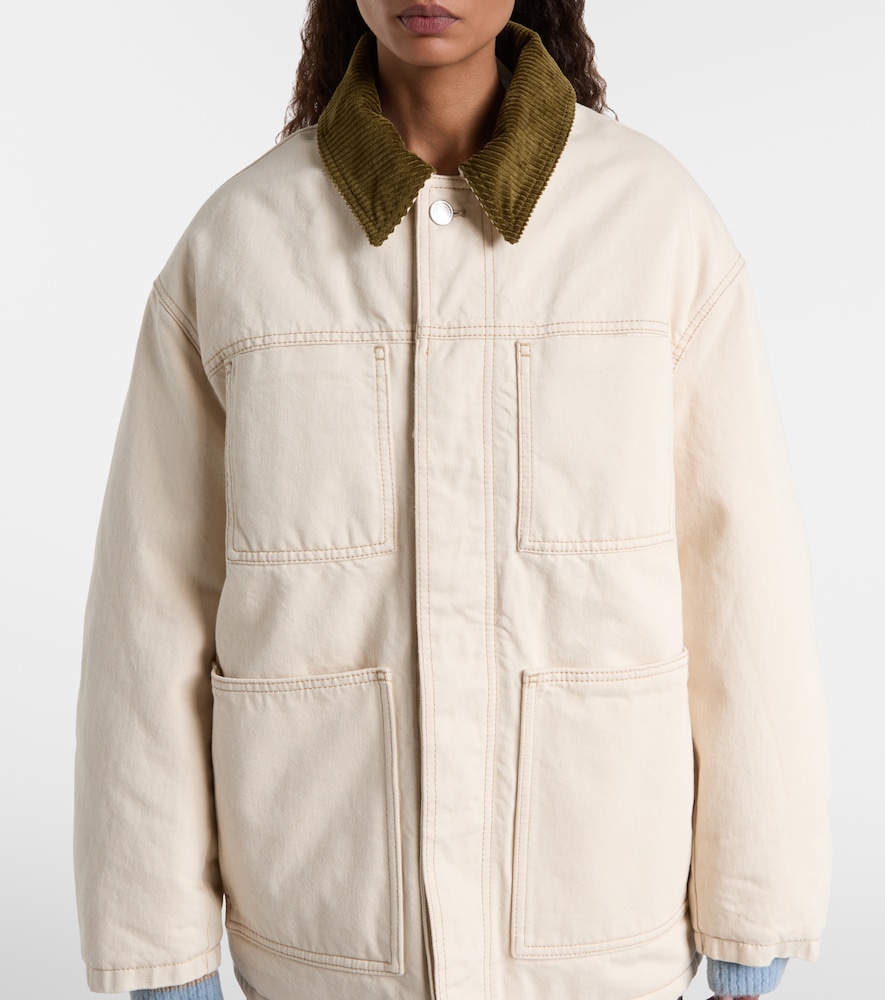 Ami Paris Ami Paris Feldjacke Aus Baumwoll-twill Mit Cord 
