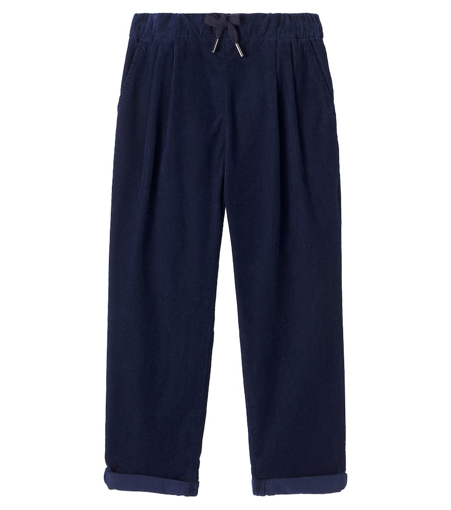 Brunello Cucinelli Cotton Corduroy Pants In Blue