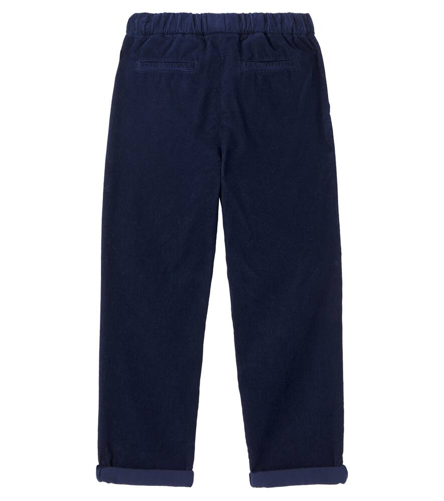 Brunello Cucinelli Cotton Corduroy Pants In Blue