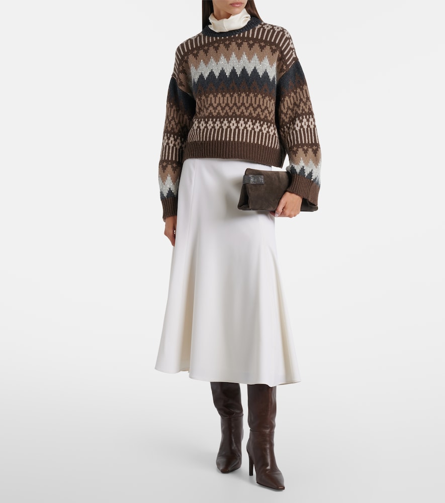 Brunello Cucinelli Cashmere jacquard sweater