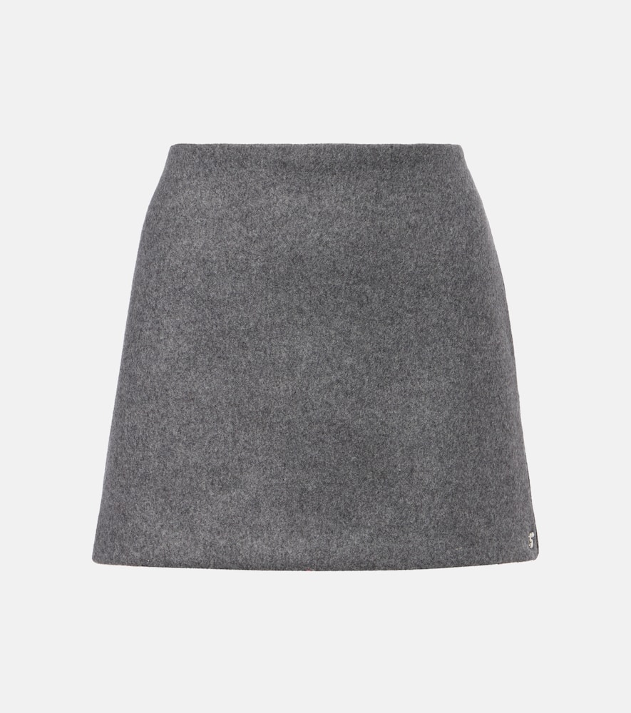 Poggio virgin wool miniskirt