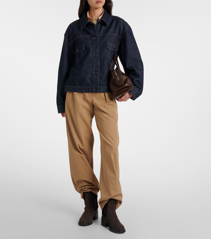 Tod's Shearling-lined Leather Chelsea Boots In Brown