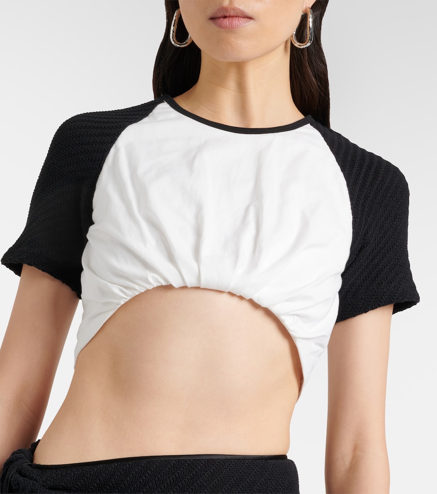  Christopher Esber Christopher Esber Cropped-top Aus Baumwoll-jersey 