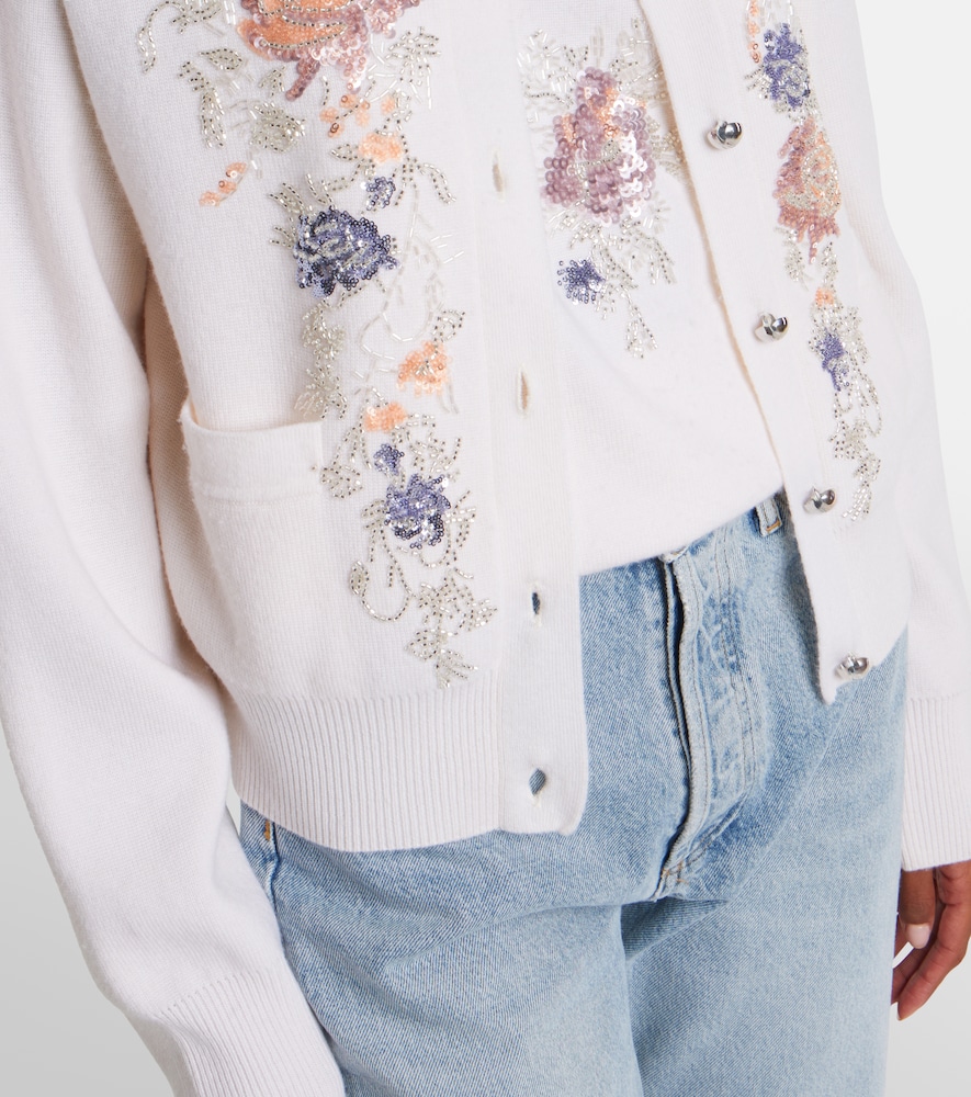  Rabanne Rabanne Verzierter Cardigan Aus Wolle Und Kaschmir 