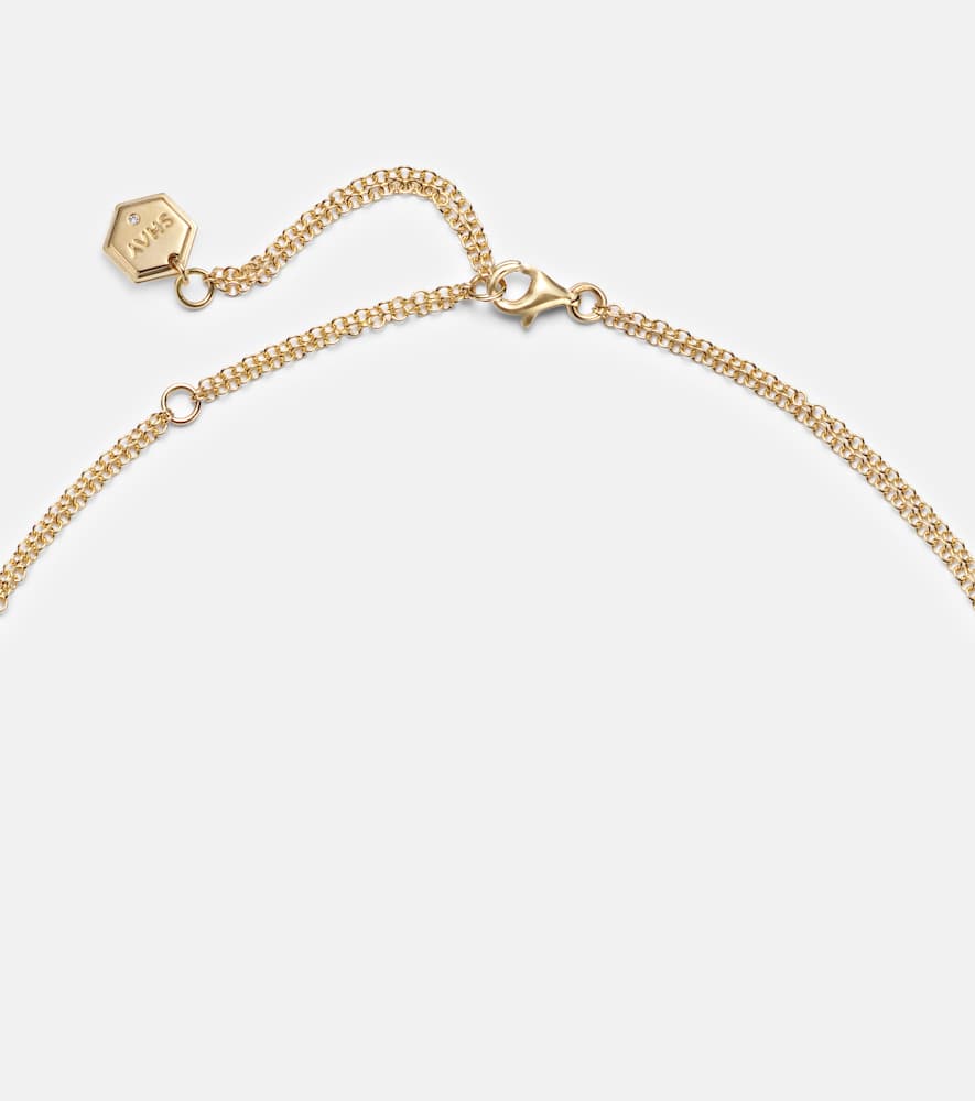 Shay Jewelry Orbit Lariat 18kt Gold Necklace With Diamonds In Gold