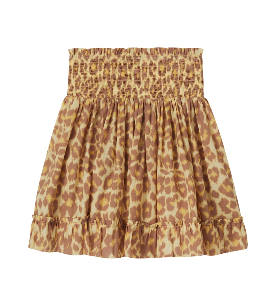 Zimmermann Kids Multicoloured Patience Leopard-Print Cotton Skirt Y Size 8 - Mytheresa