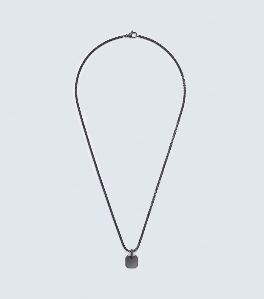 David Yurman Titanium pendant necklace