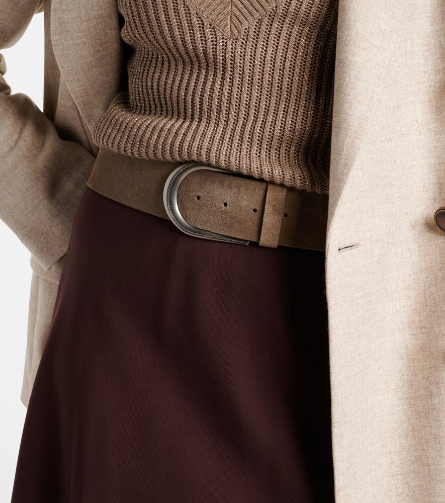 Brunello Cucinelli Monili suede belt