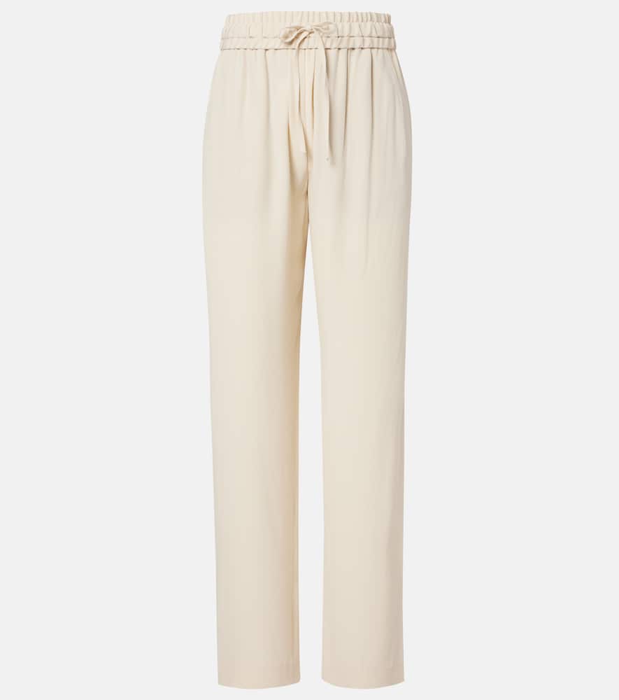 Isabel Marant Honie Straight-leg Crêpe Pants In Nude