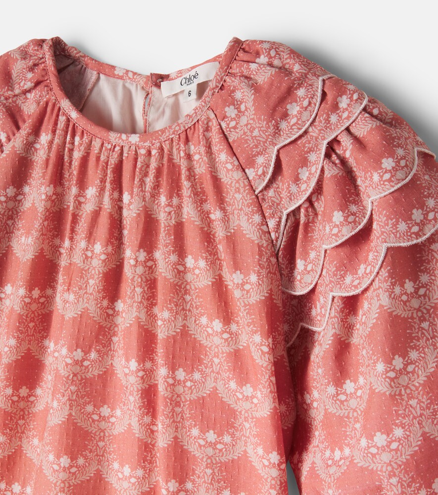  Chloe Kids Chloé Kids Bedrucktes Kleid Aus Baumwolle 