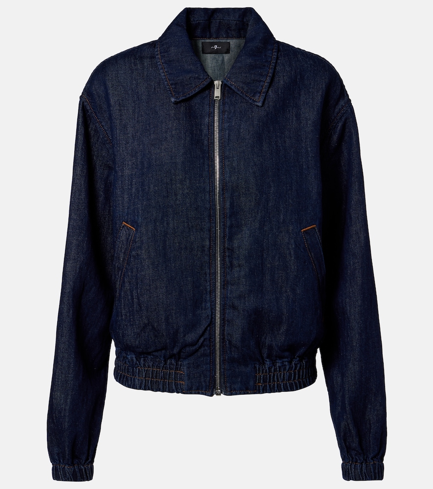 7 For All Mankind Denim bomber jacket