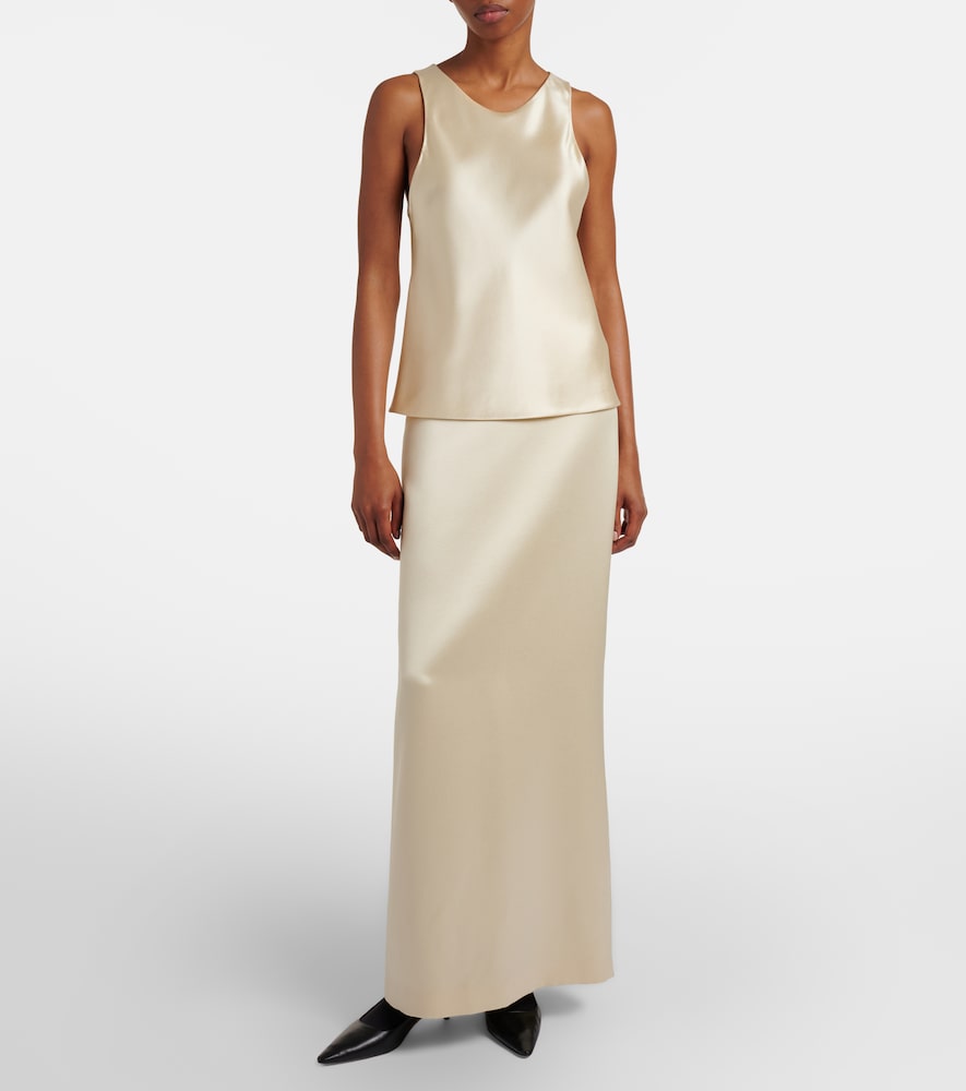  The Row The Row Silk Satin Top 