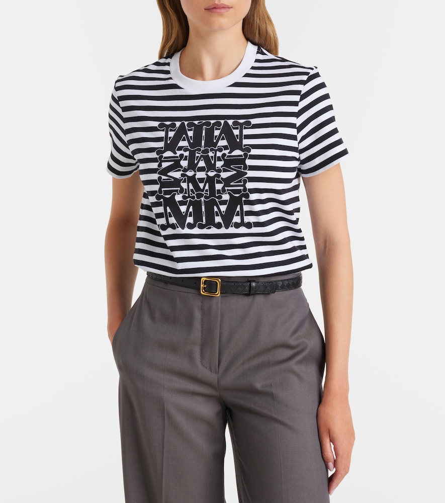  Max Mara Max Mara Besticktes T-shirt Ruta Aus Baumwolle 