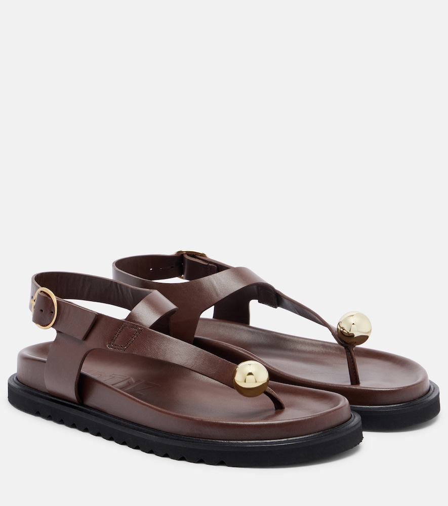 Souliers Martinez Spiaggia leather sandals