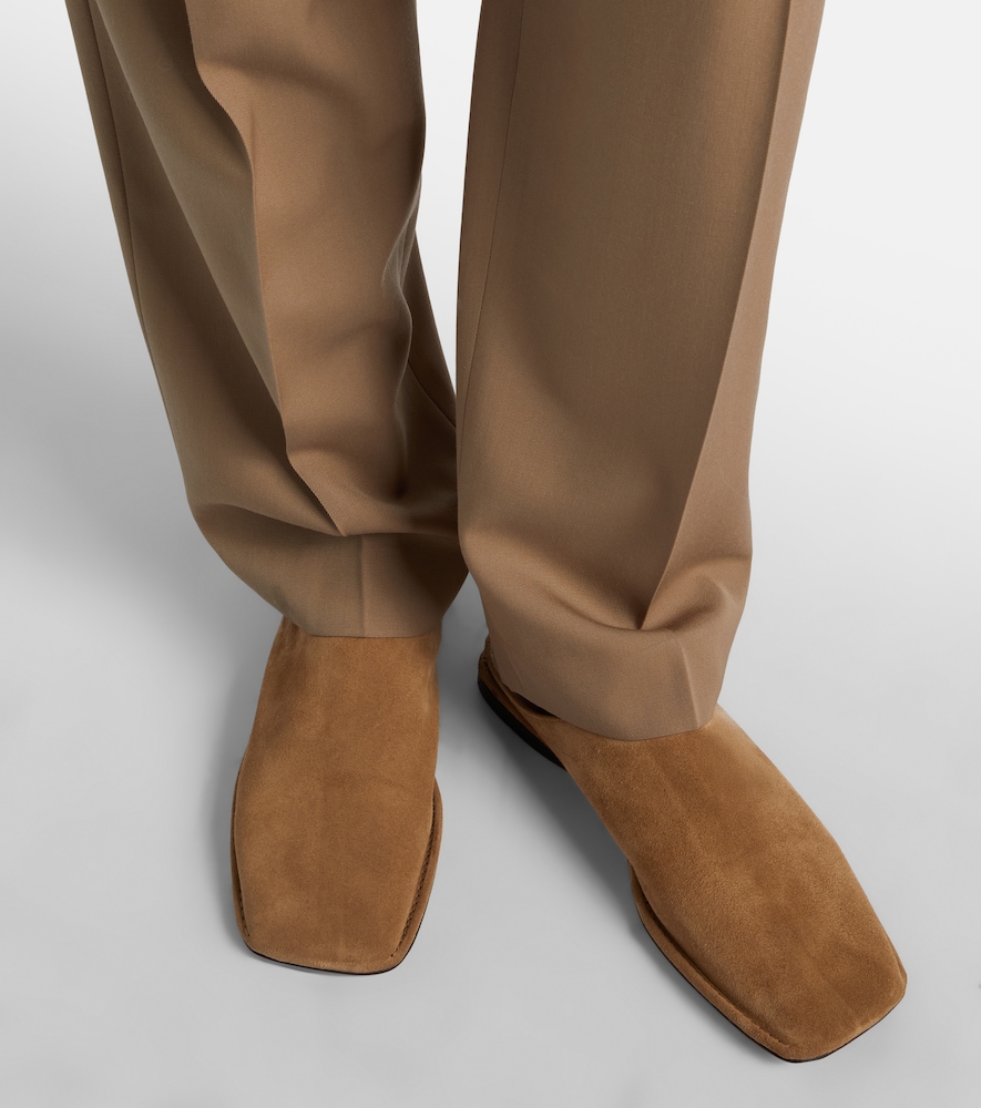 The Row Piper suede mules