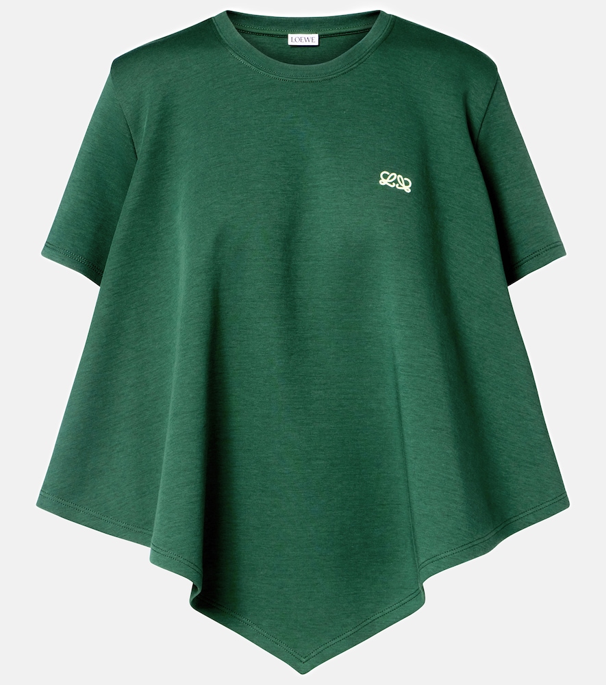 Loewe Asymmetric cotton-blend top