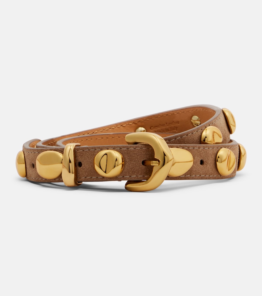 Vaal embellished suede belt