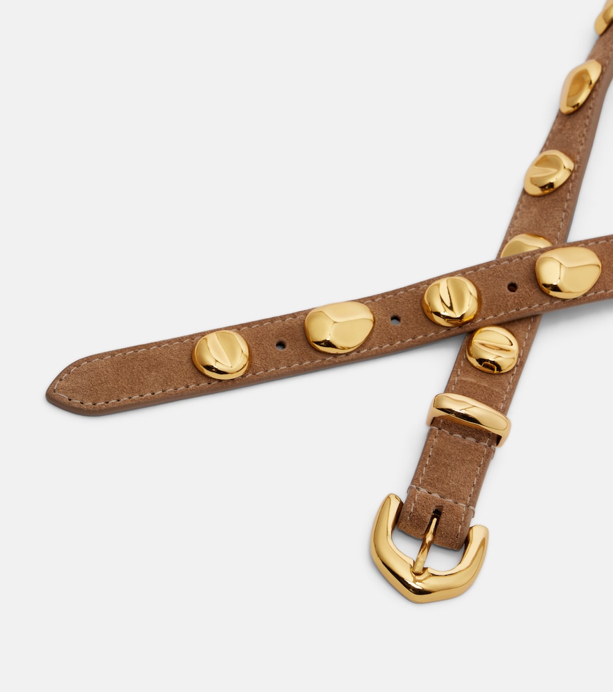  Amanu Amanu Vaal Embellished Suede Belt 