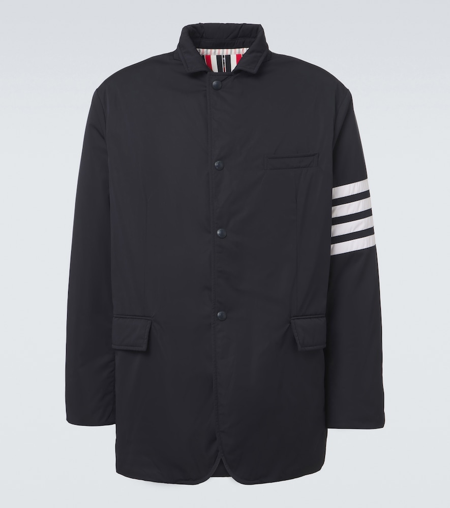 Thom Browne 4-bar Down Jacket In Blue