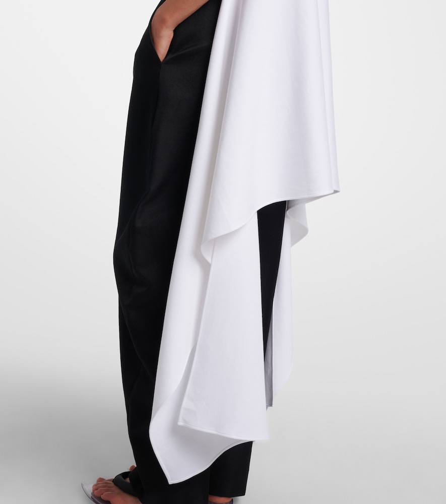  Alaia Alaã¯a Asymmetric Cotton-blend Jersey T-shirt 