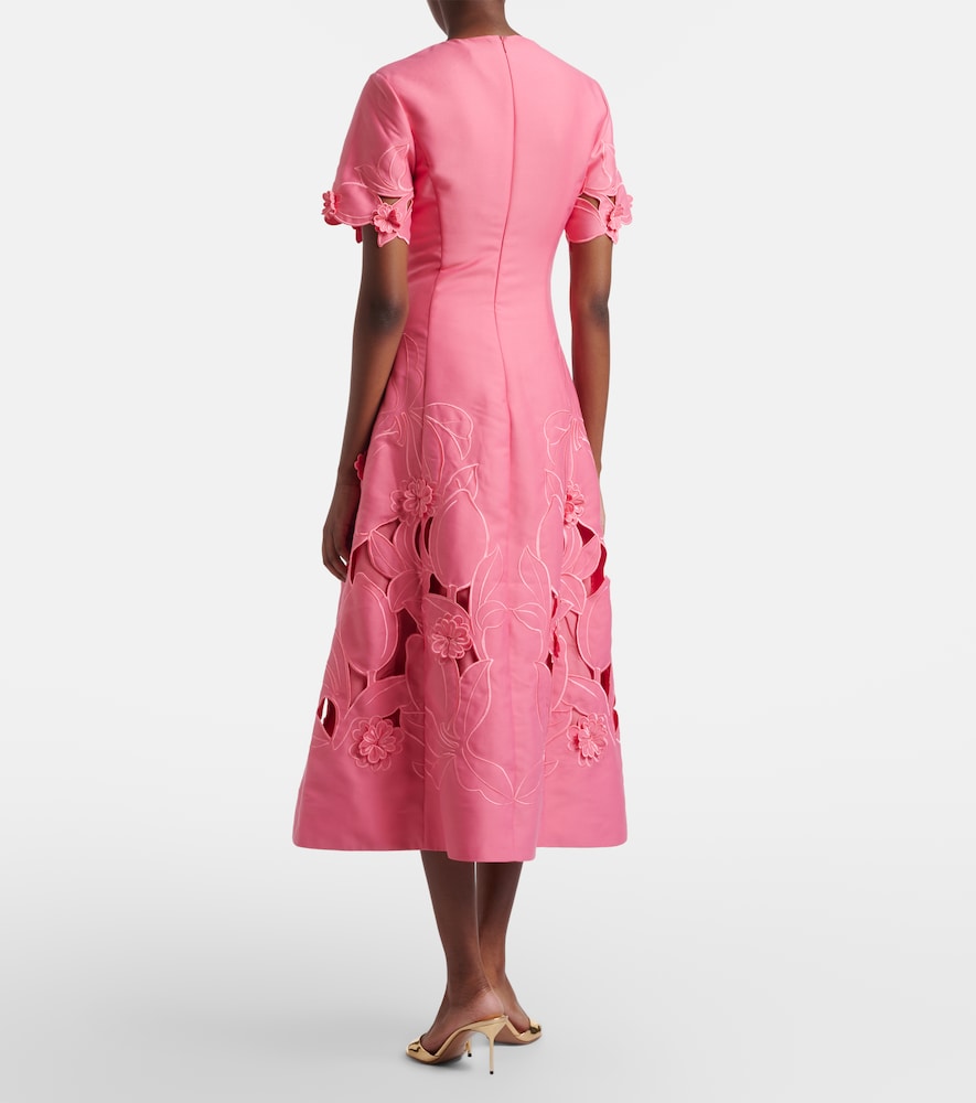  Leo Lin Leo Lin Caroline Laser-cut Midi Dress 