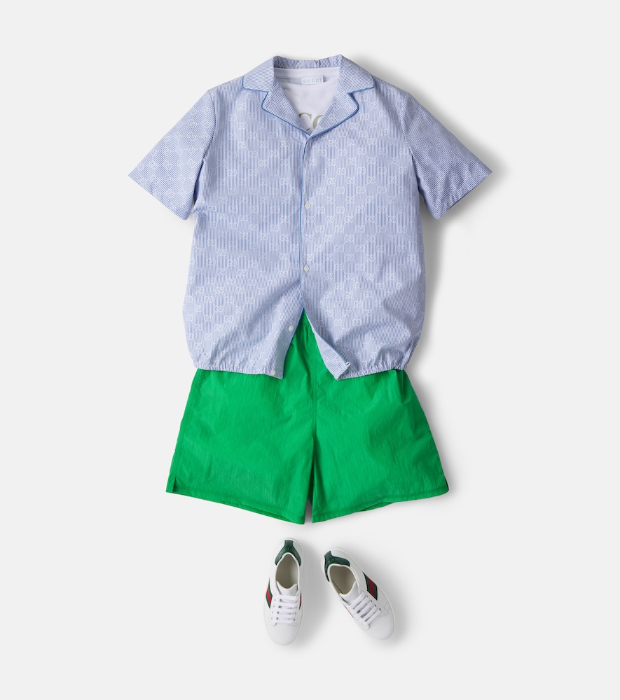  Gucci Kids Gucci Kids Hemd Gg Aus Baumwollpopeline 