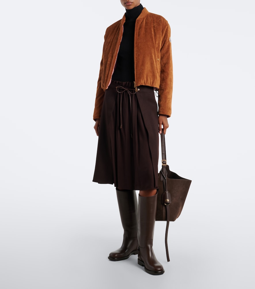 Virgin Wool Gabardine Midi