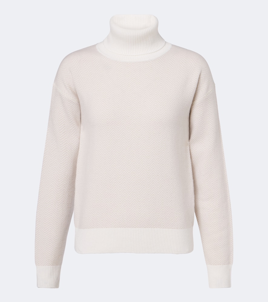 Pullover in cashmere a collo alto