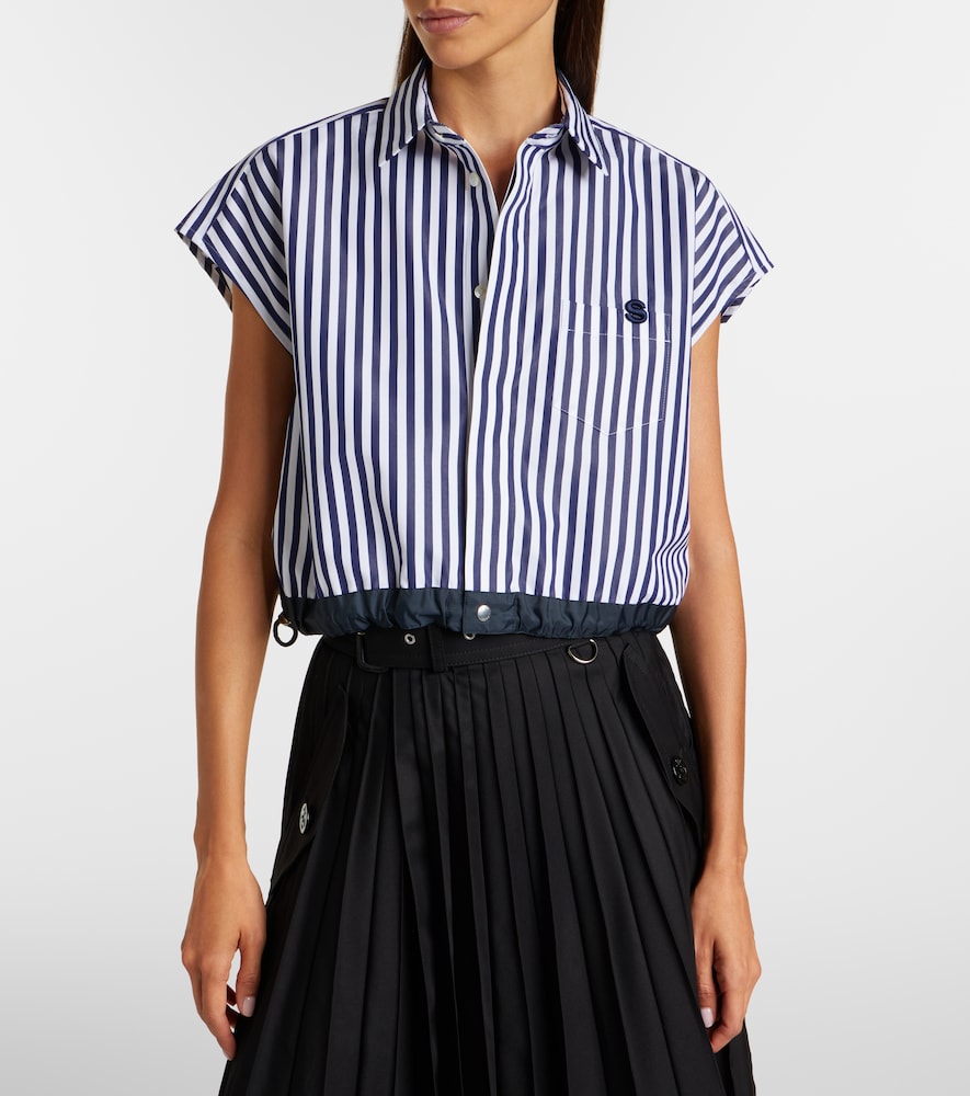  Sacai Sacai Striped Poplin Shirt 