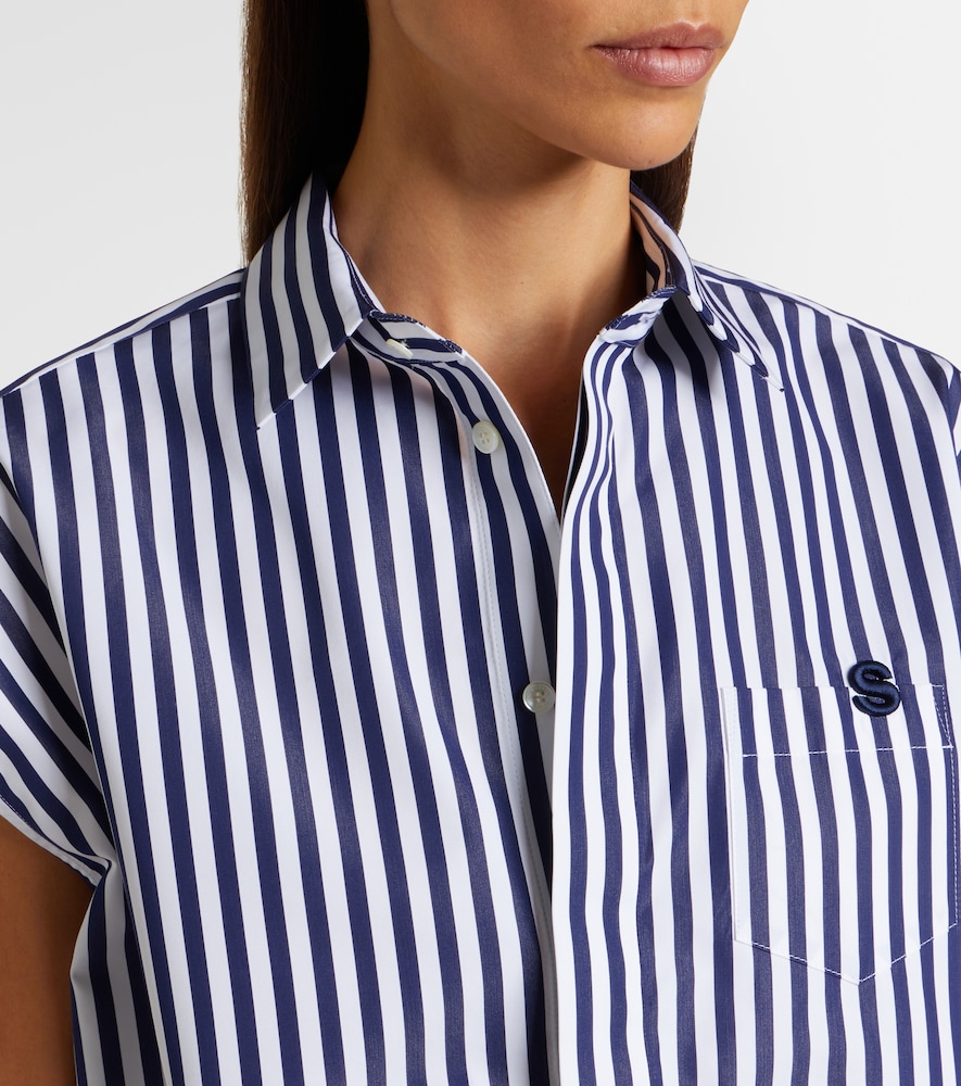 Sacai Sacai Striped Poplin Shirt 