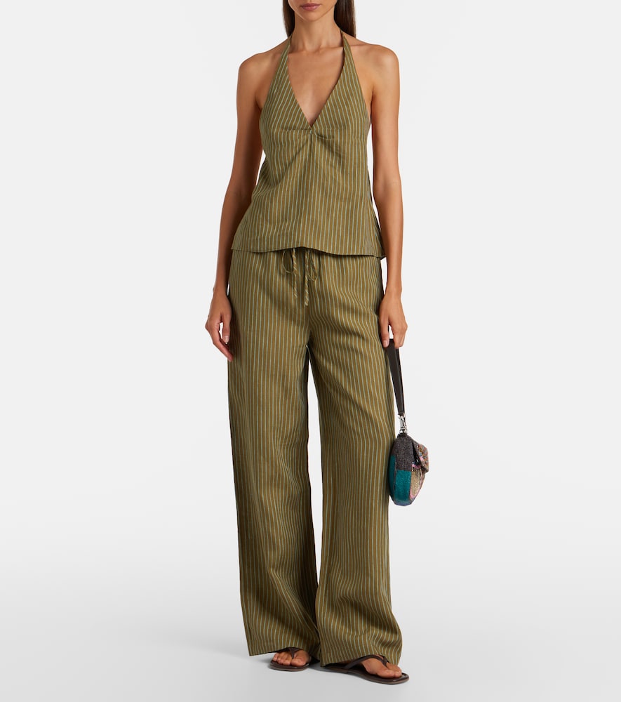 Corso Striped Halterneck Top