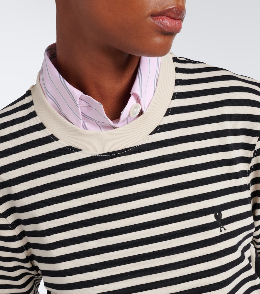 Ami De Coeur Striped Cotton T-Shirt