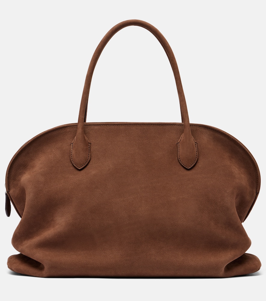 The Row Agnes 15 Leather Tote Bag In Brown