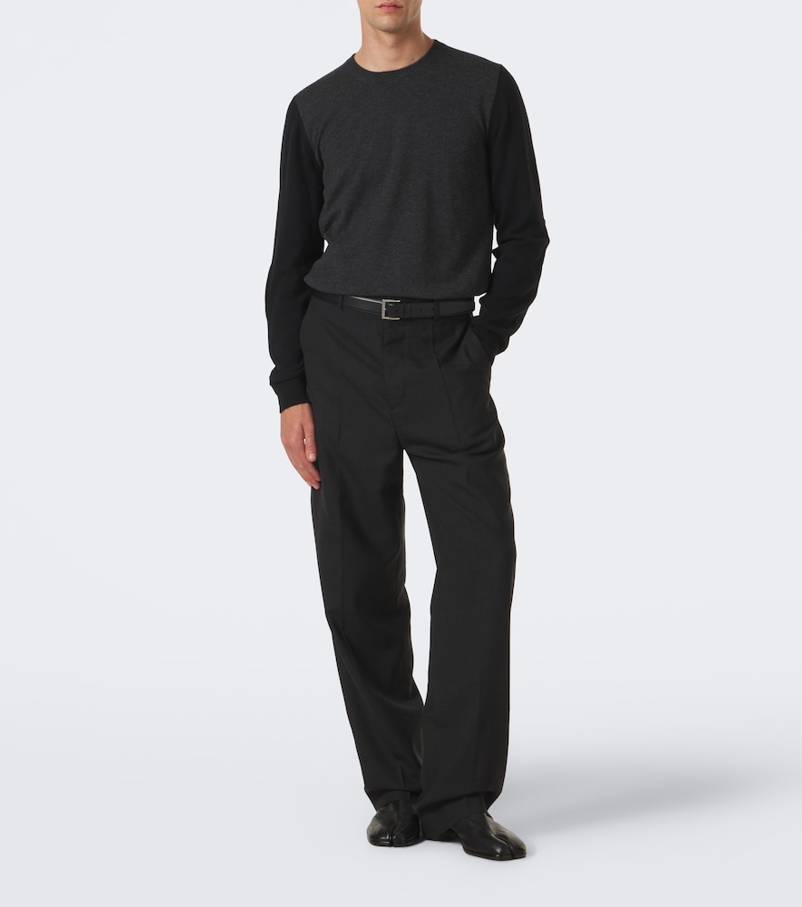 Wide-Leg Pants Wool