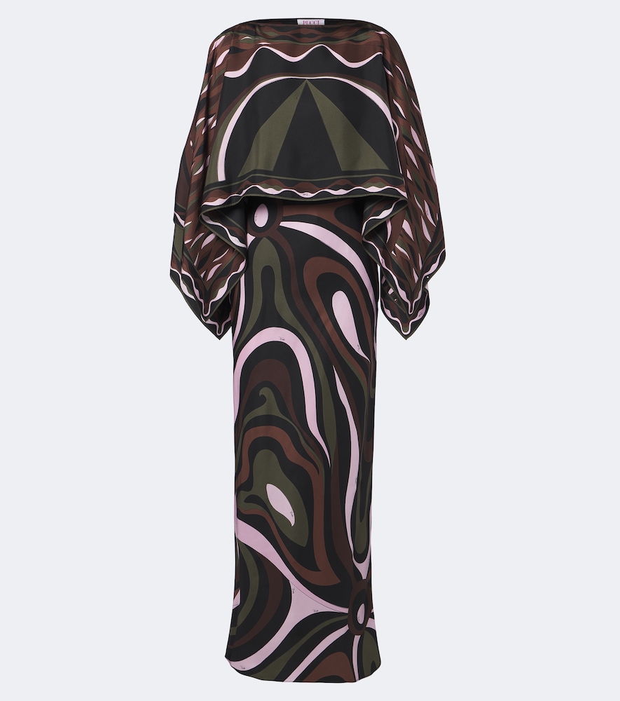 Robe Marmo Dune aus Seiden-Twill