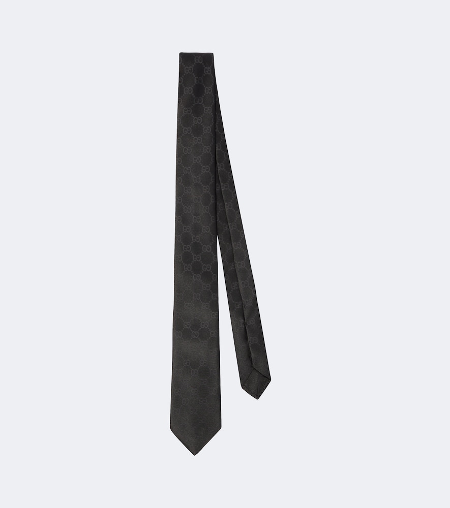 Cravatta GG in jacquard di seta
