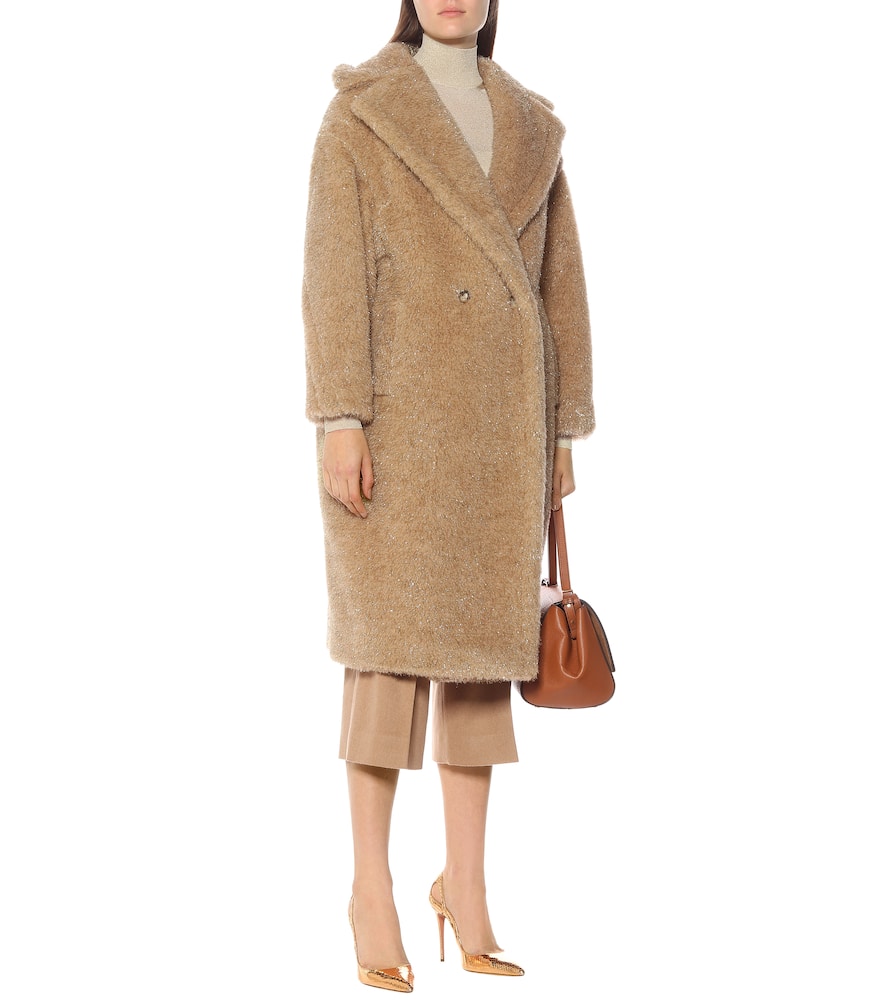 MAX MARA Teddy Bear Icon lamé coat,P00432878