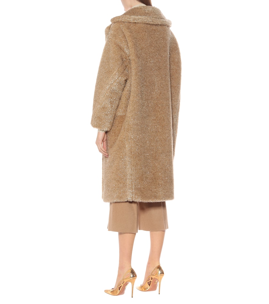MAX MARA Teddy Bear Icon lamé coat,P00432878