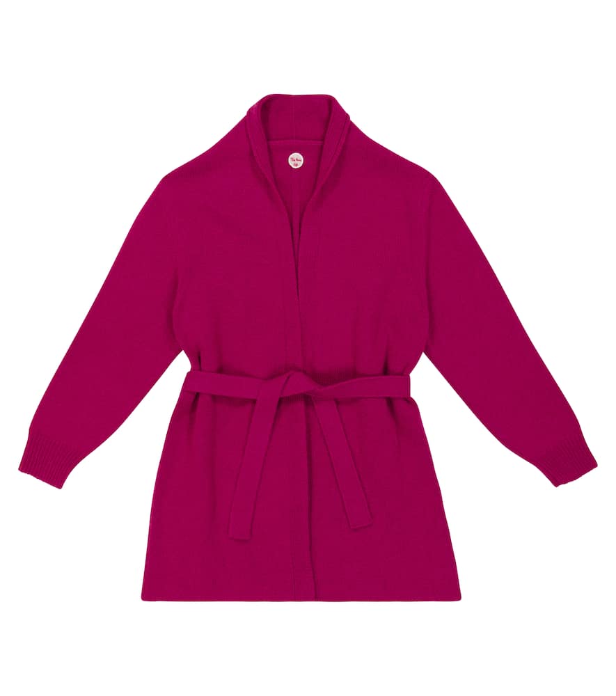 The Row Kids Huey belted cashmere cardigan