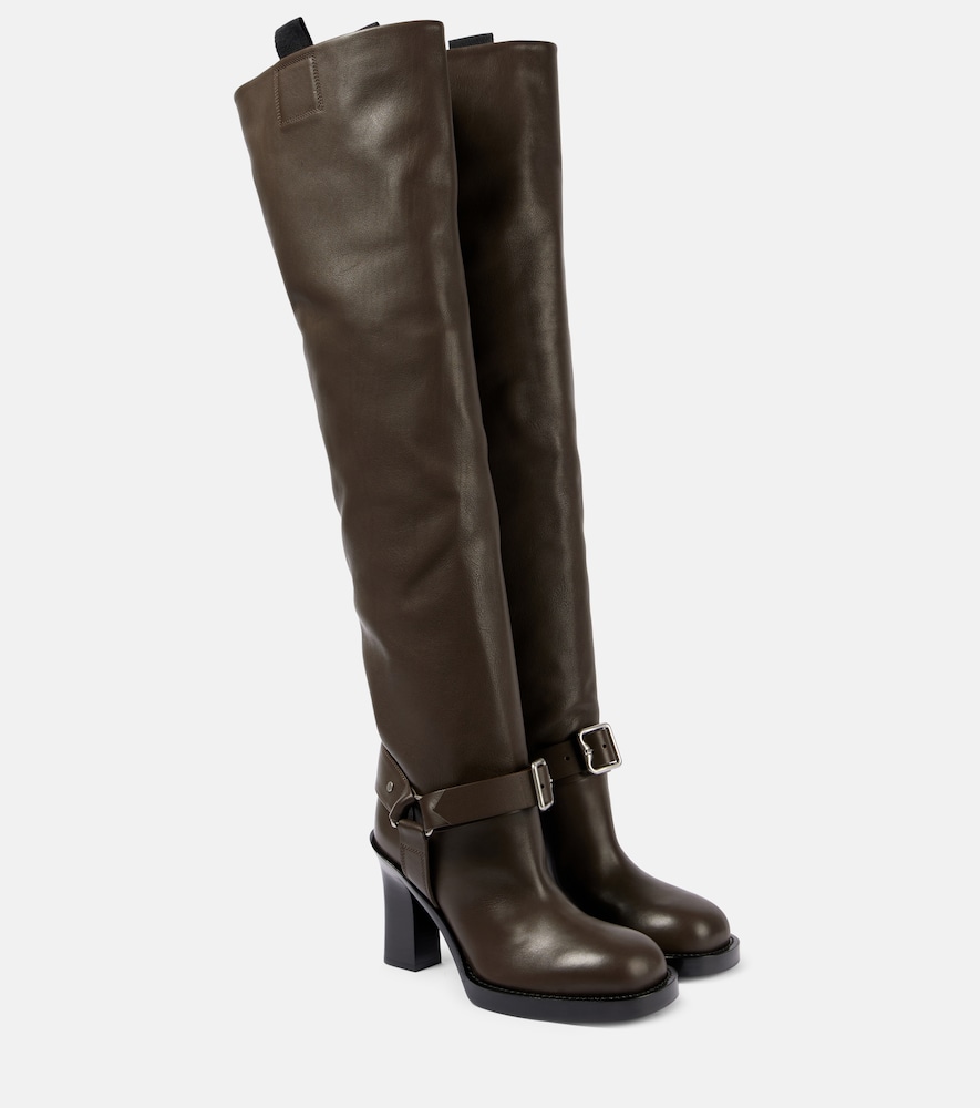 Burberry Stivali over-the-knee in pelle
