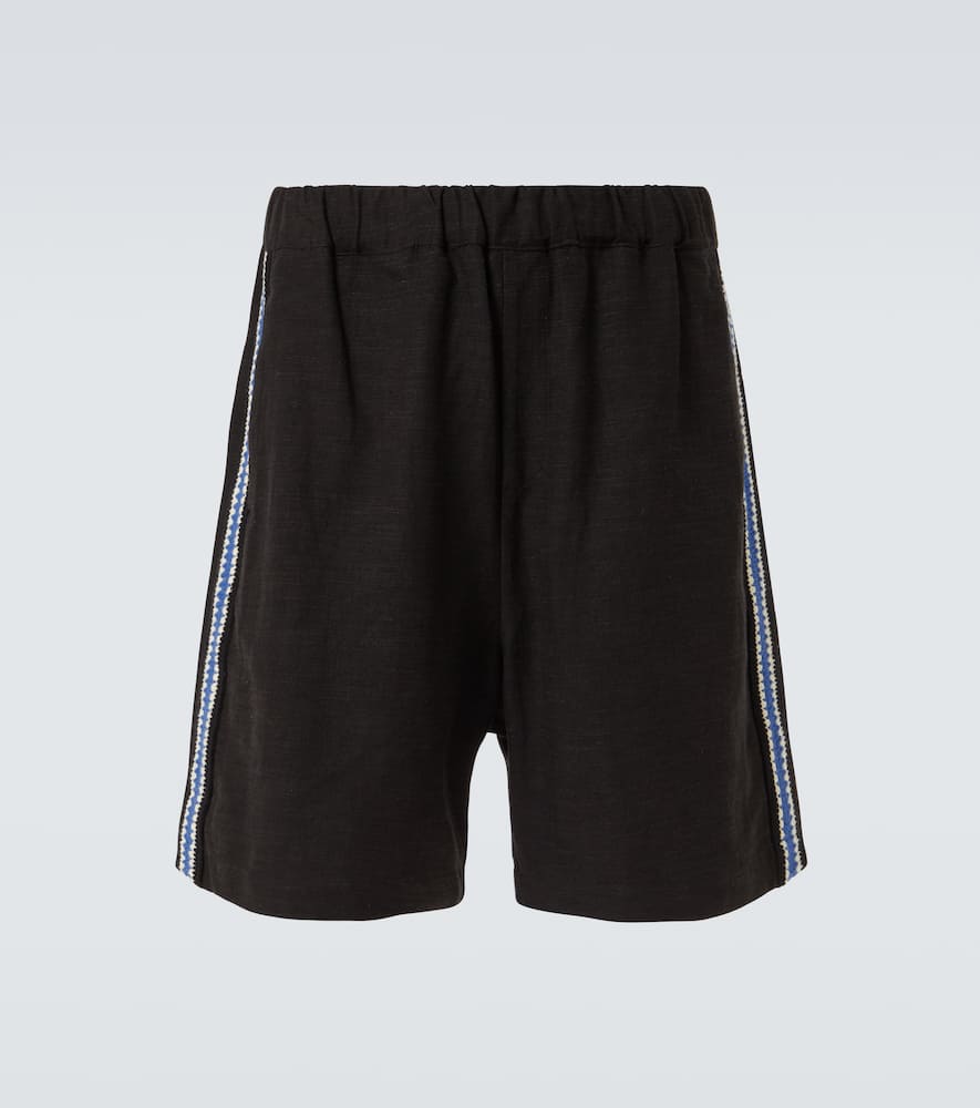 Crochet-trimmed shorts