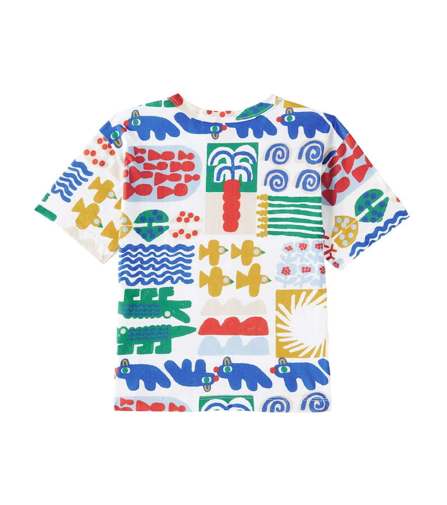 Fabula Printed Cotton T-shirt In Est Passeio No Bosque