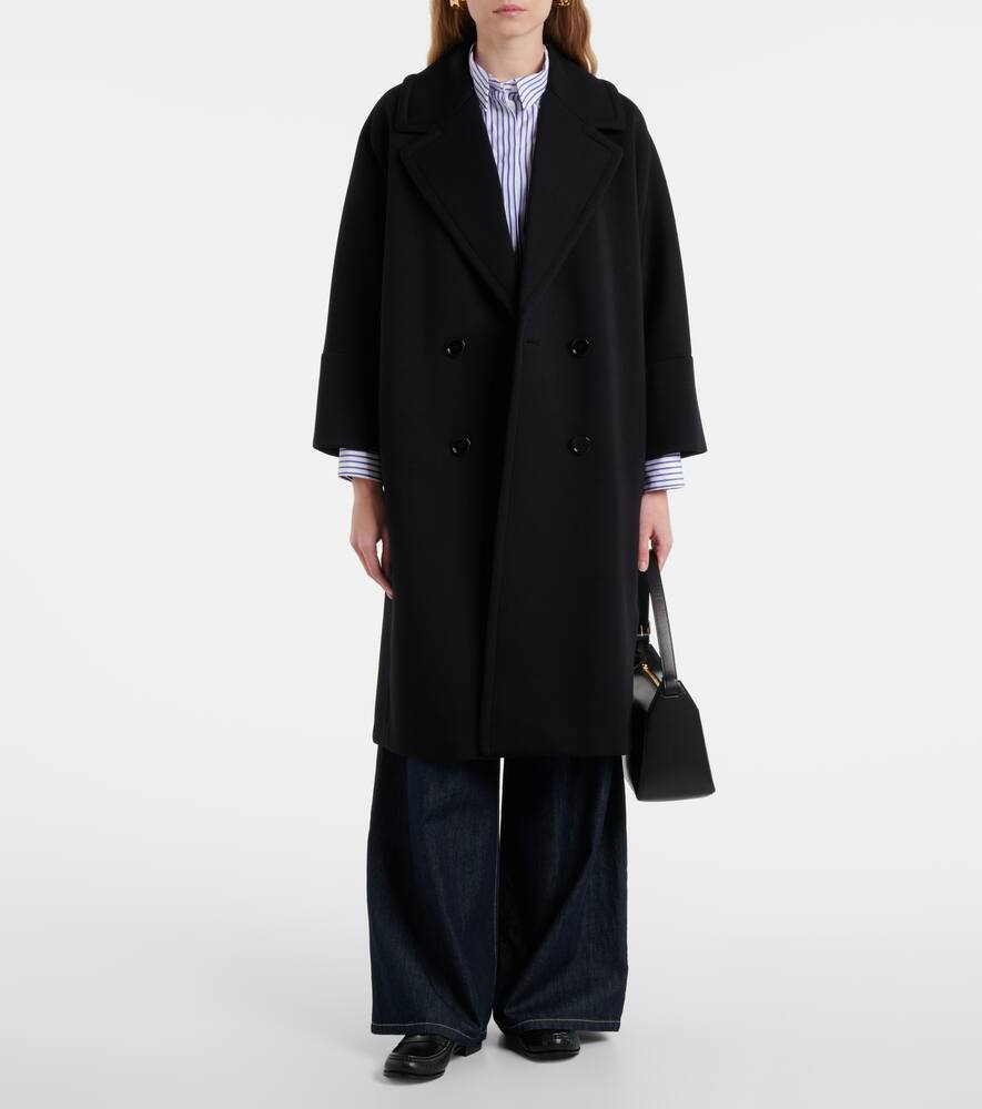 S Max Mara Emma Jersey Coat In Black