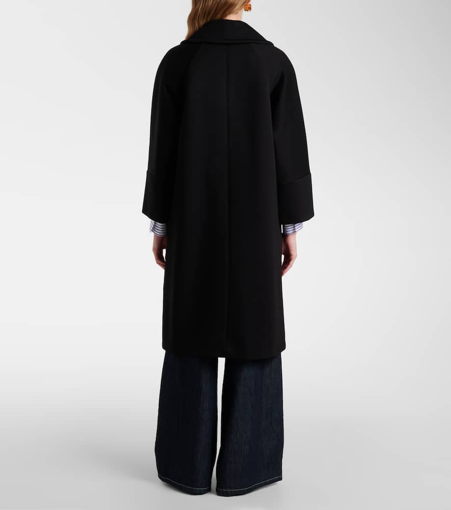 S Max Mara Emma Jersey Coat In Black